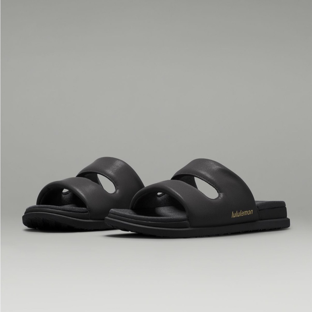 lululemon athletica women’s Black Slide Sandals